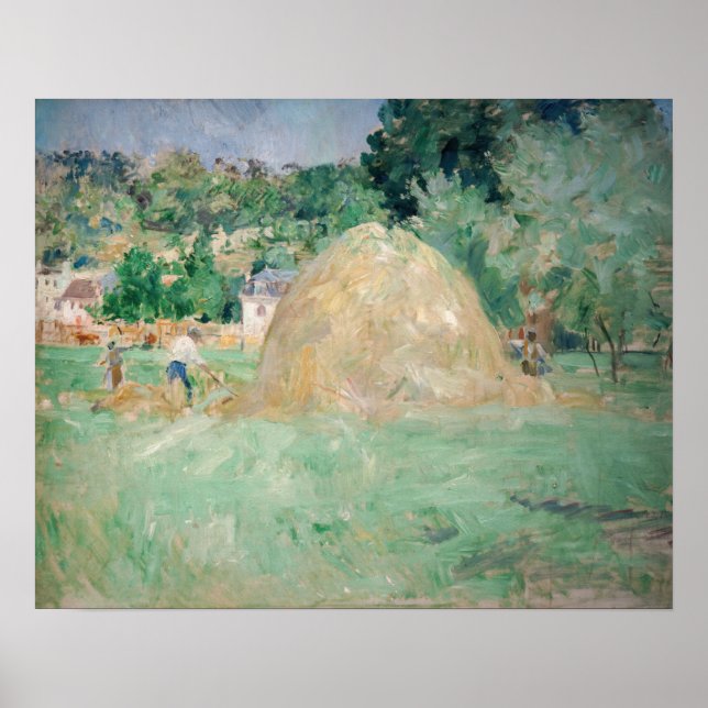 Berthe Morisot - Höstackar vid Bougival Poster (Framsidan)
