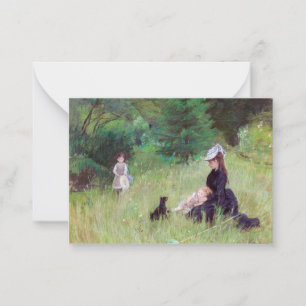 Berthe Morisot - I en park Anteckningskort