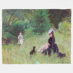 Berthe Morisot - i en park Fleecefilt