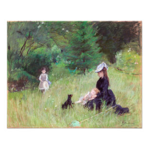 Berthe Morisot - i en park Fototryck