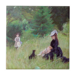 Berthe Morisot - i en park Kakelplatta