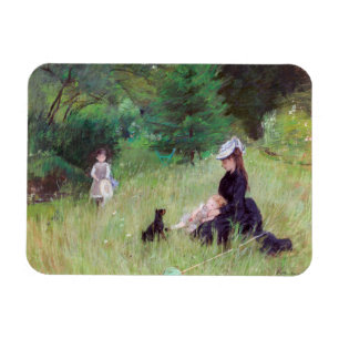 Berthe Morisot - i en park Magnet