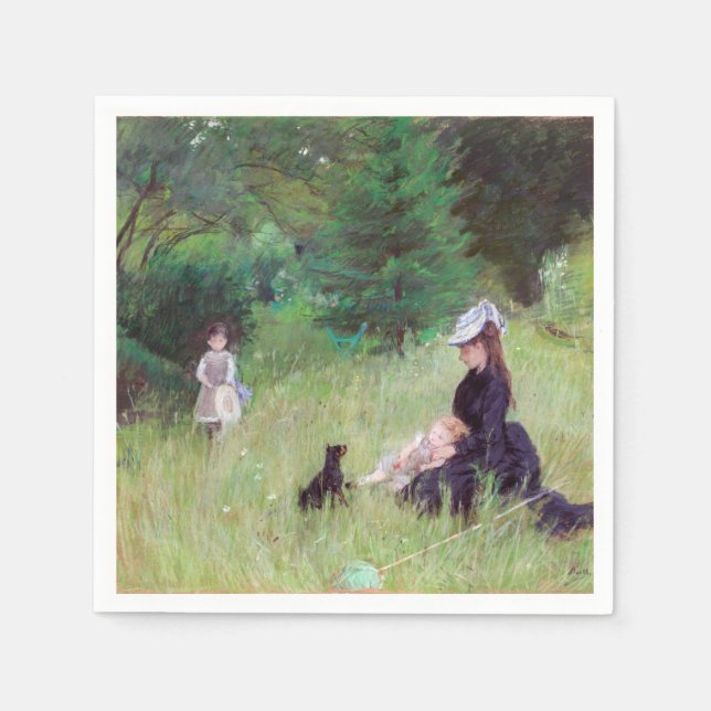 Berthe Morisot - i en park Pappersservett (Framsidan)