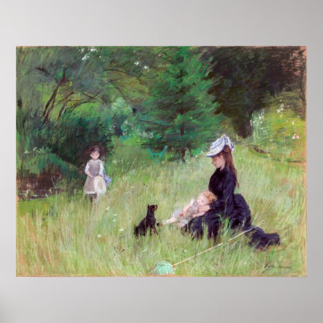 Berthe Morisot - i en park Poster (Framsidan)