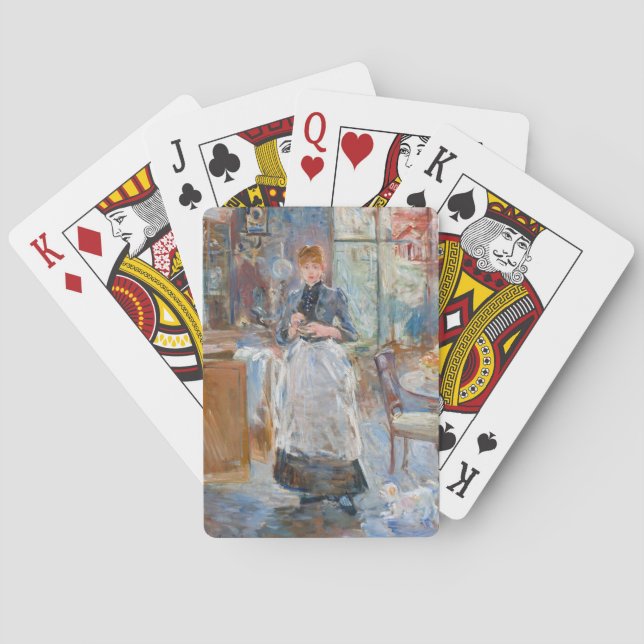 Berthe Morisot - I matsalen Casinokort (Baksidan)