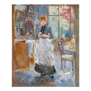 Berthe Morisot - I matsalen Fototryck
