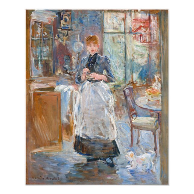 Berthe Morisot - I matsalen Fototryck (Framsidan)