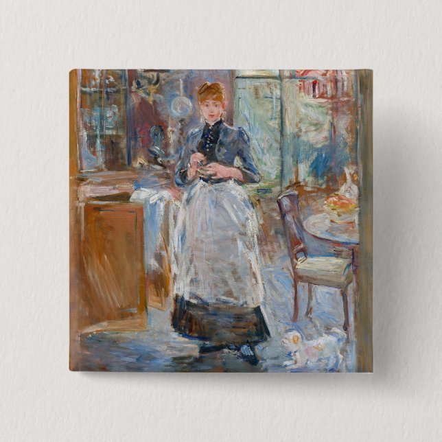 Berthe Morisot - I matsalen Knapp (Framsida)