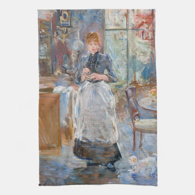 Berthe Morisot - I matsalen Kökshandduk (Vertikal)
