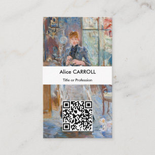 Berthe Morisot - I matsalen - QR-kod Visitkort