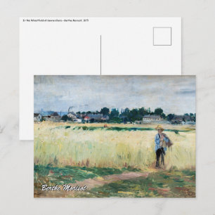 Berthe Morisot - I vetefältet i Gennevillier Vykort