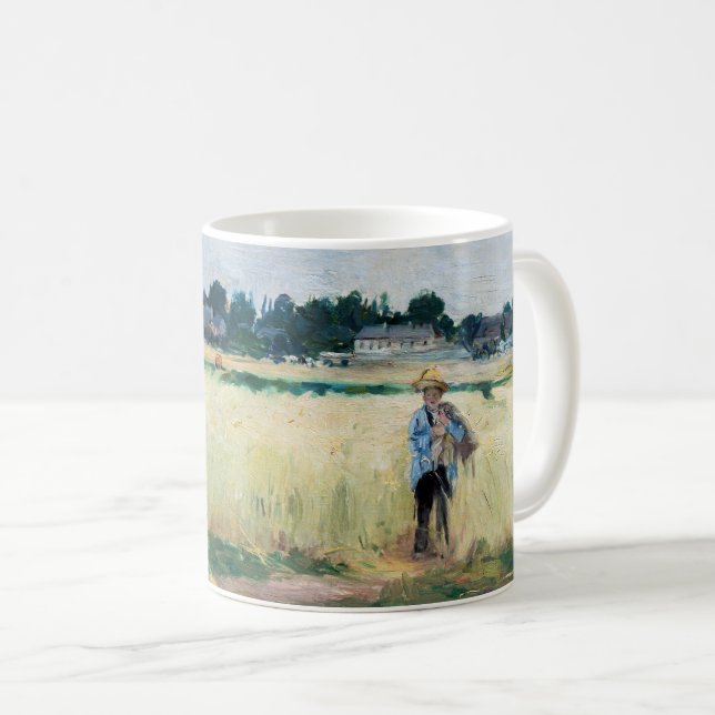Berthe Morisot - In Wheatfield at Gennevillier Kaffemugg (Framsida höger)