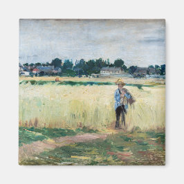 Berthe Morisot - In Wheatfield at Gennevillier Magnet