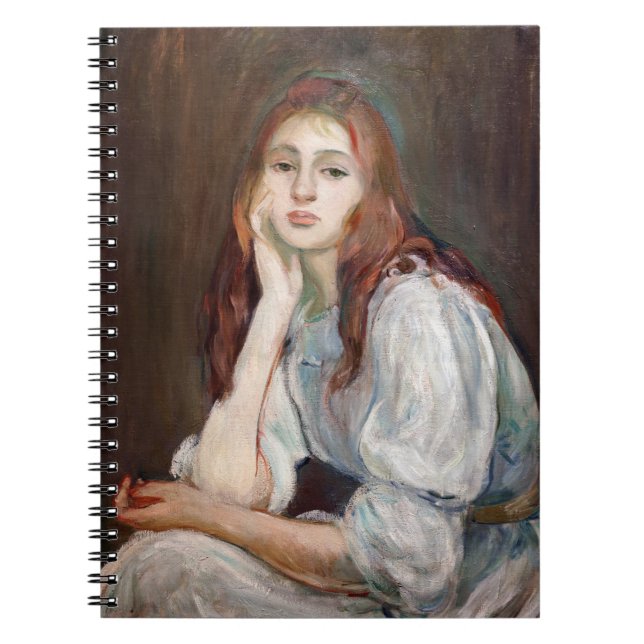 Berthe Morisot - Julie Daydreaming Anteckningsbok (Framsidan)
