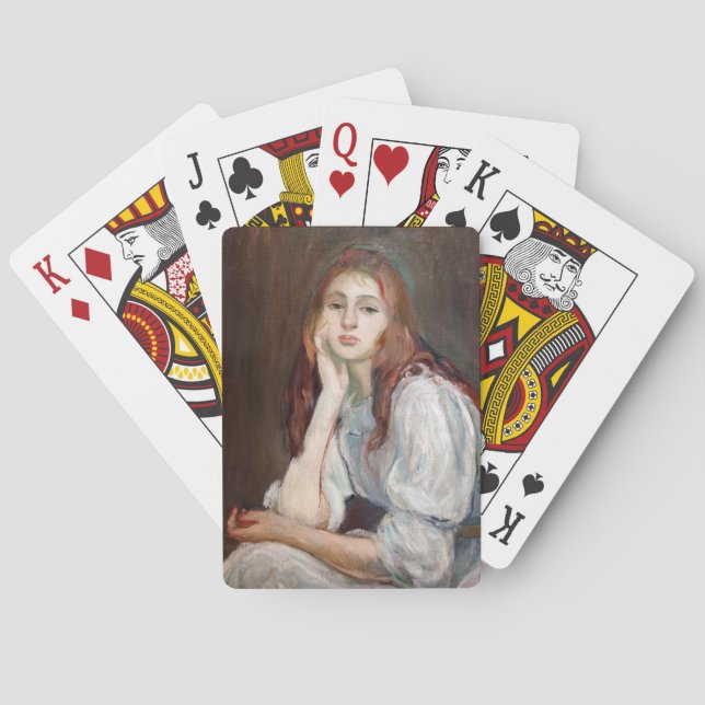 Berthe Morisot - Julie Daydreaming Casinokort (Baksidan)