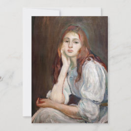 Berthe Morisot - Julie Daydreaming Inbjudningar