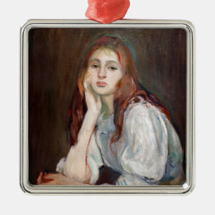 Berthe Morisot - Julie Daydreaming Julgransprydnad Metall