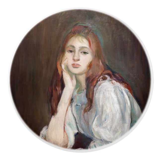 Berthe Morisot - Julie Daydreaming Knopp (Framsidan)