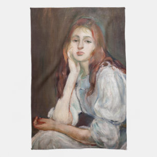 Berthe Morisot - Julie Daydreaming Kökshandduk