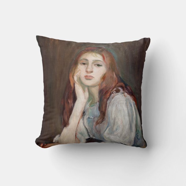 Berthe Morisot - Julie Daydreaming Kudde (Framsida)