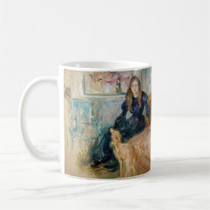 Berthe Morisot - Julie och hennes Greyhound Laerte Kaffemugg