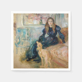 Berthe Morisot - Julie och hennes Greyhound Laerte Pappersservett