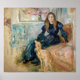 Berthe Morisot - Julie och hennes Greyhound Laerte Poster