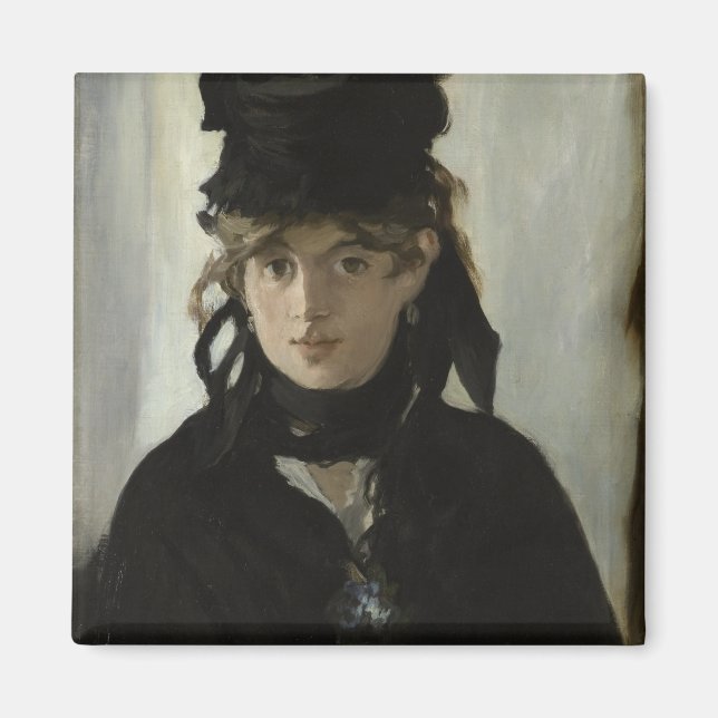 Berthe Morisot med en Bouquet Violets av Manet Magnet (Framsidan)