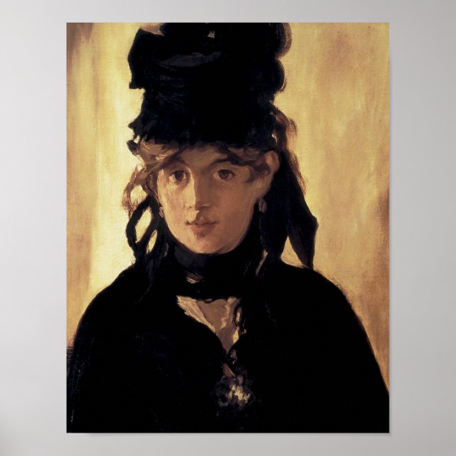 Berthe Morisot med en Bouquet Violets Poster (Framsidan)