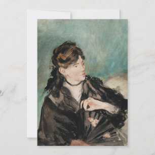 Berthe Morisot med Fläkt Édouard Manet
