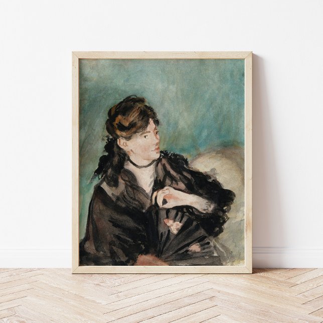 Berthe Morisot med Fläkt | Édouard Manet Poster (Skapare uppladdad)