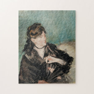 Berthe Morisot med Fläkt Édouard Manet Pussel