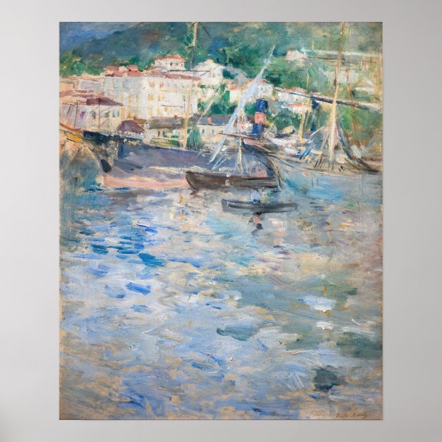 Berthe Morisot - Nicehamnen Poster (Framsidan)