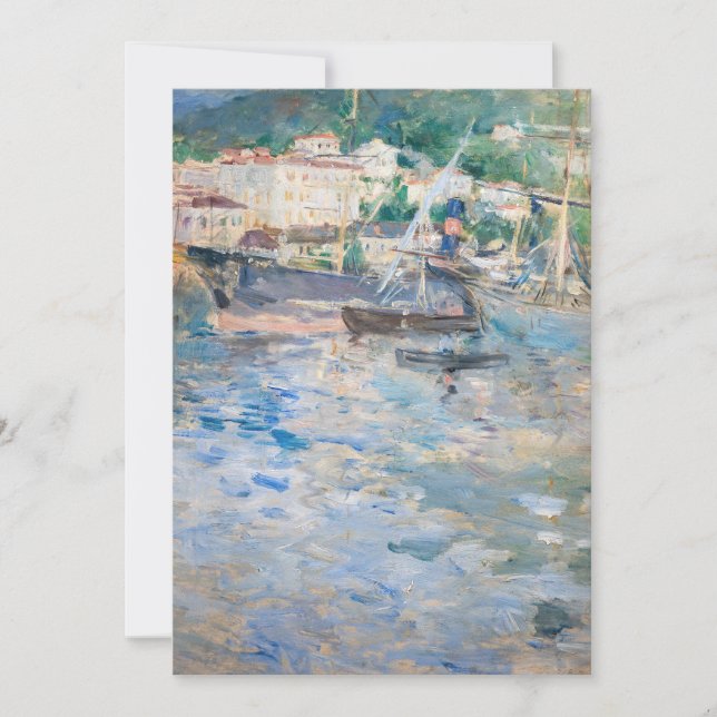 Berthe Morisot - Nicehamnen Tack Kort (Framsida)