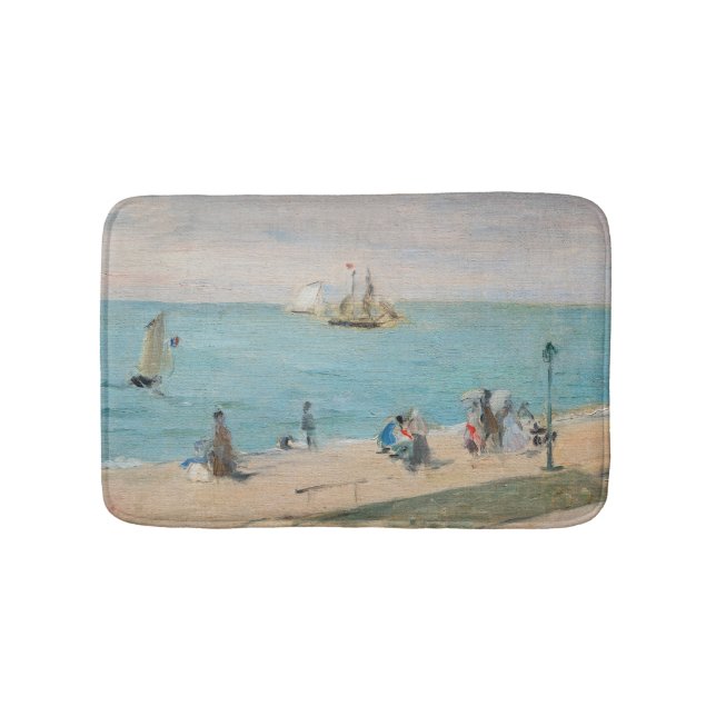 Berthe Morisot - på stranden, Les Petites-Dalles Badrumsmatta (Framsidan)