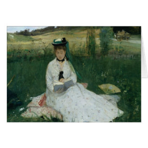 Berthe Morisot - Reading Hälsningskort