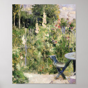 Berthe Morisot - Ro Tremieres Hollyhocks 1884 Poster