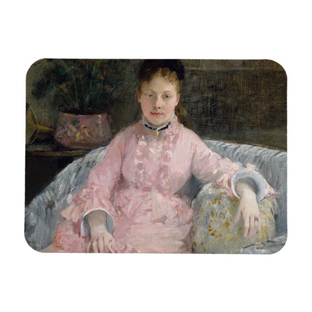 Berthe Morisot - Rosa Dress Magnet (Horisontell)