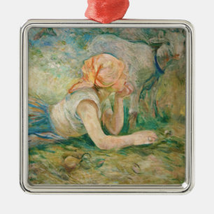 Berthe Morisot - Shepherdes Resting Julgransprydnad Metall