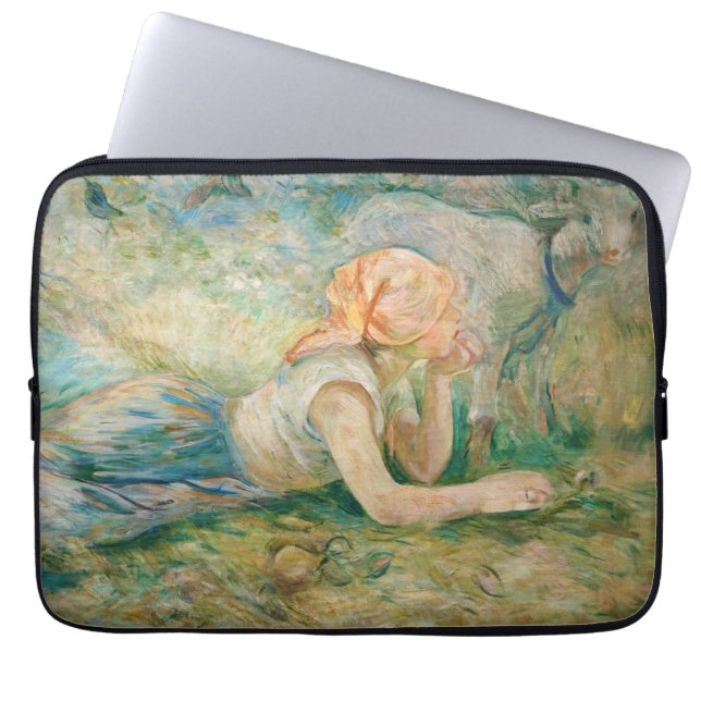 Berthe Morisot - Shepherdes Resting Laptop Fodral (Framsidan)