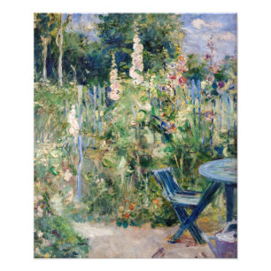 Berthe Morisot - Stockrosor Fototryck