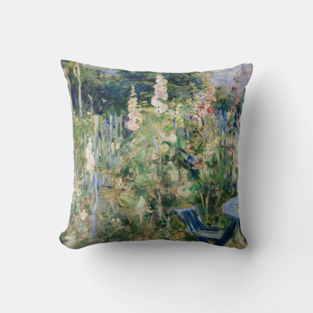 Berthe Morisot - Stockrosor Kudde (Framsida)