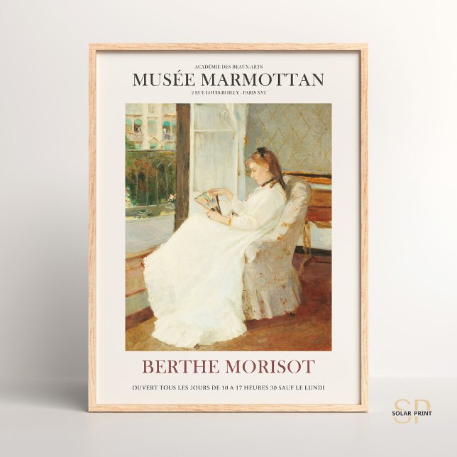 Berthe Morisot The Artist's Sister på en fönsterko Poster (Skapare uppladdad)