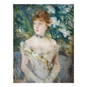 Berthe Morisot - Ung flicka i balklänning Fototryck