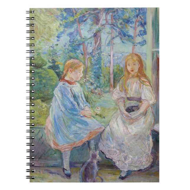 Berthe Morisot - Unga flickor vid fönstret Anteckningsbok (Framsidan)