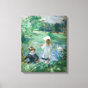 Berthe Morisot - Vid en sjö / Au bord du lac Canvastryck