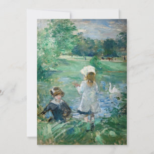 Berthe Morisot - Vid en sjö Tack Kort