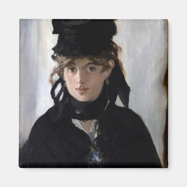 Berthe Morisot with a Bouquet of Violets, Manet Magnet (Framsidan)