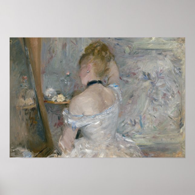 Berthe Morisot - Woman at Her Toilette Poster (Framsidan)