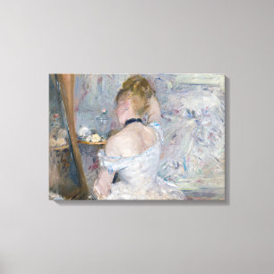 Berthe Morisot - Woman på hennes toalett Canvastryck